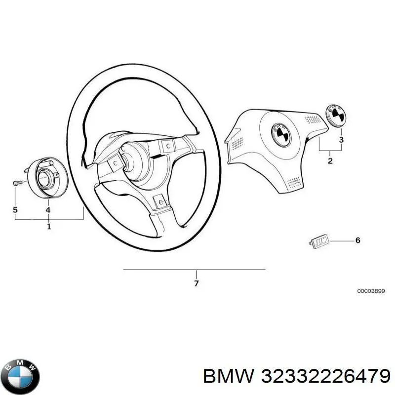 Emblema de capó BMW 32332226479 precio, desde  