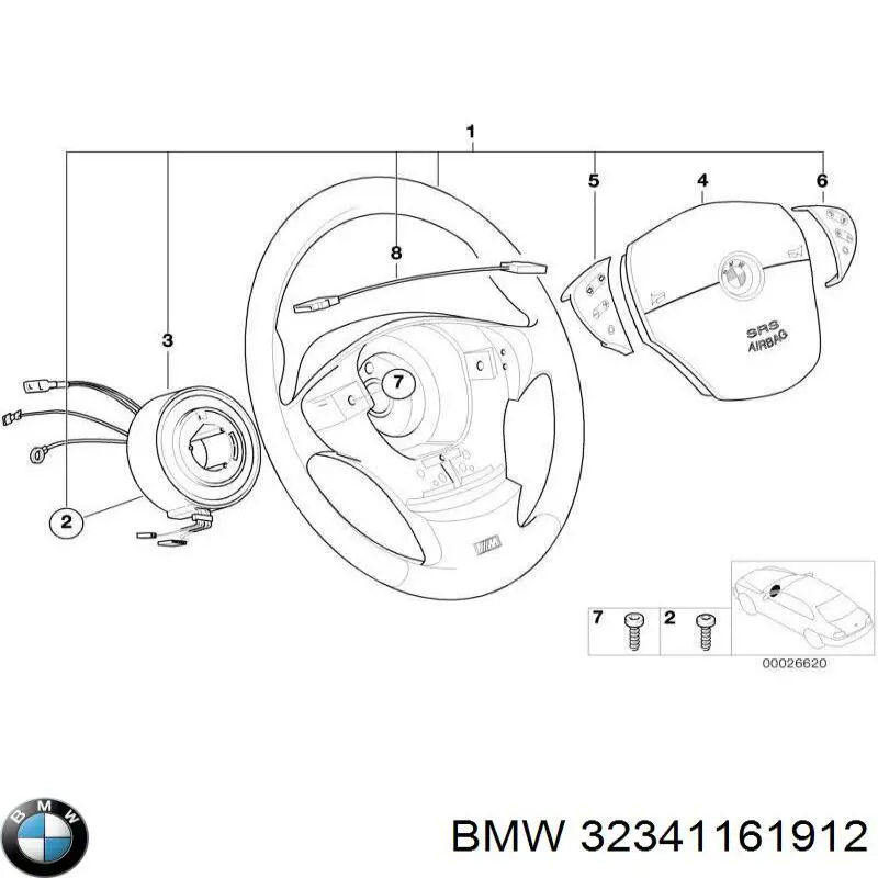 Anillo de AIRBAG  para BMW 7  E38