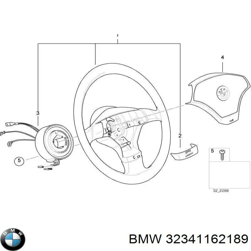 Comprar 32341162189 BMW Moldura de cristal trasero