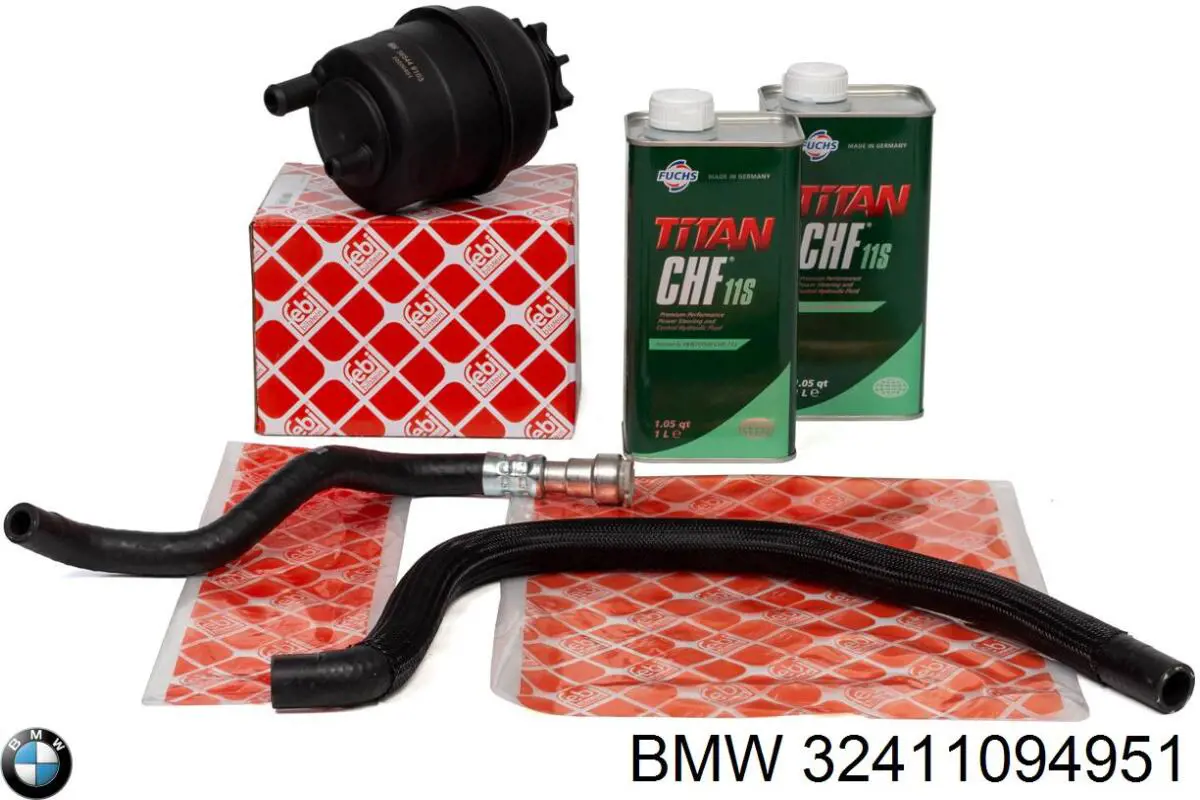 Comprar 32411094951 BMW Manguera de baja presión de la dirección asistida, del radiador al depósito