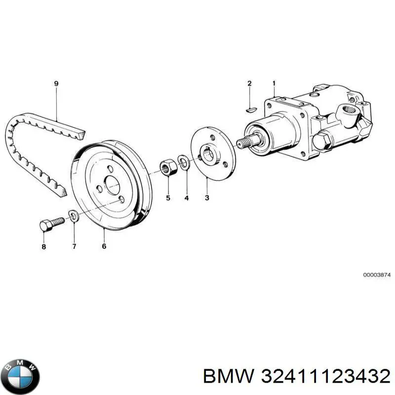 32411123355 BMW bomba hidráulica de dirección