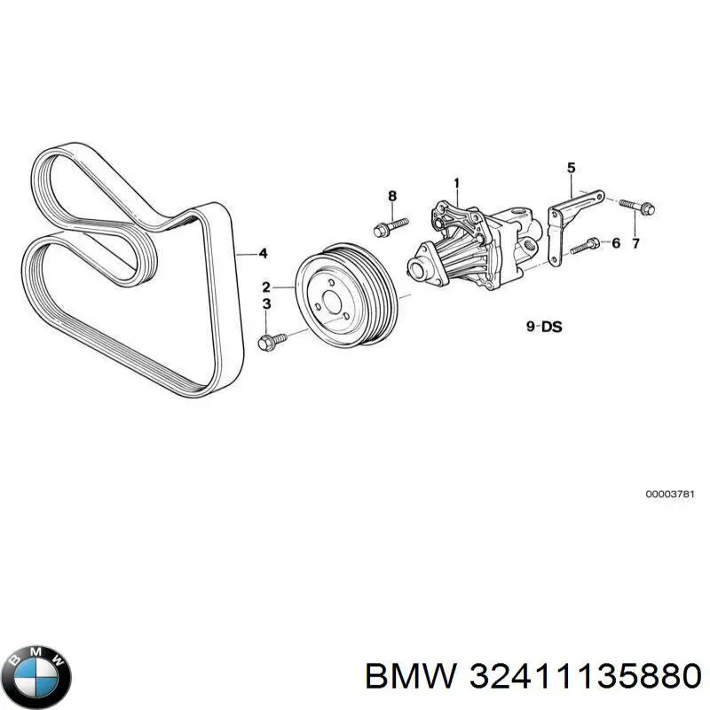Juego de reparación de bomba de dirección hidráulica BMW 32411135880 precio, desde 76,37 EUR