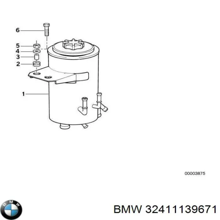 32411139671 BMW depósito de bomba de dirección hidráulica