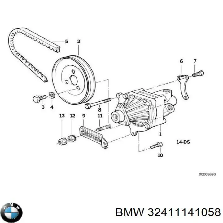 32411141058 BMW bomba hidráulica de dirección