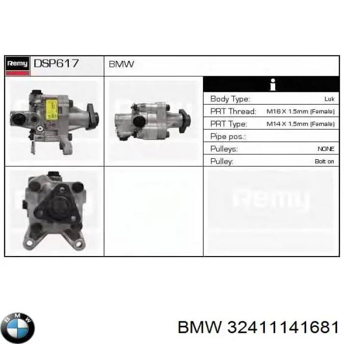 Comprar 32411141681 BMW Bomba servodireccion