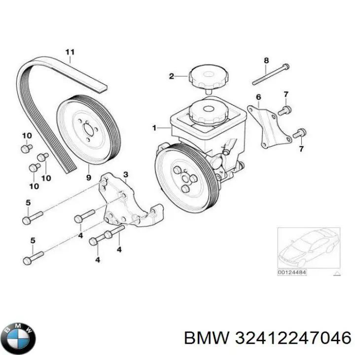 Comprar 32412247046 BMW Polea de bomba de agua