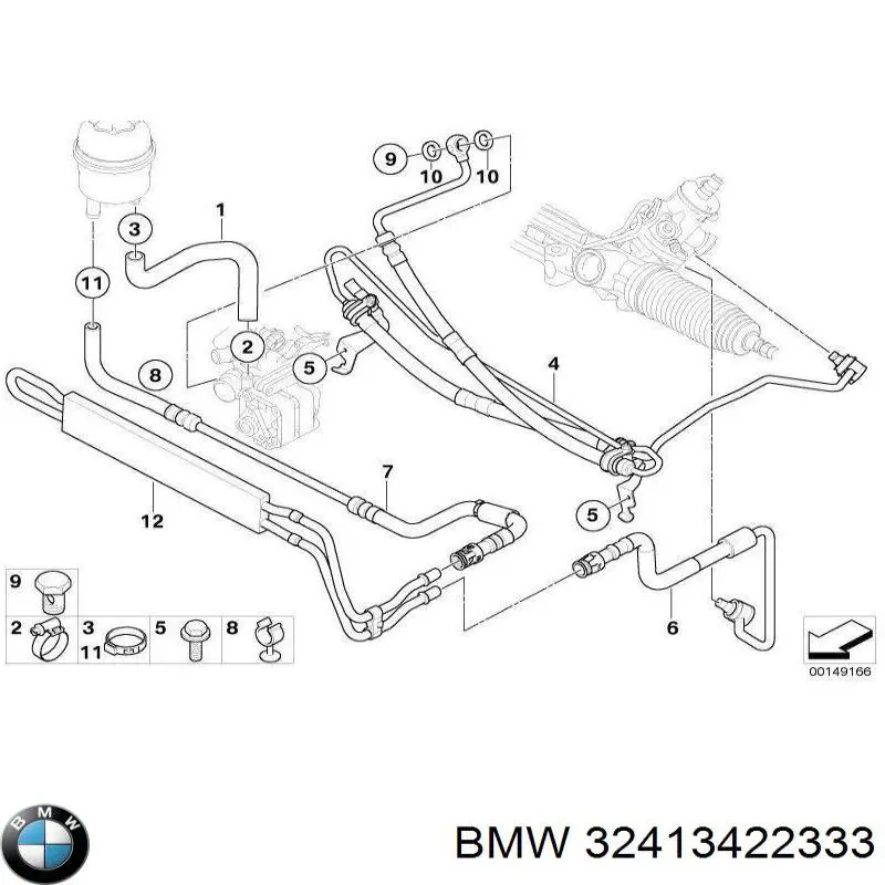 32413422333 Chrysler tubo de ventilacion del carter (separador de aceite)