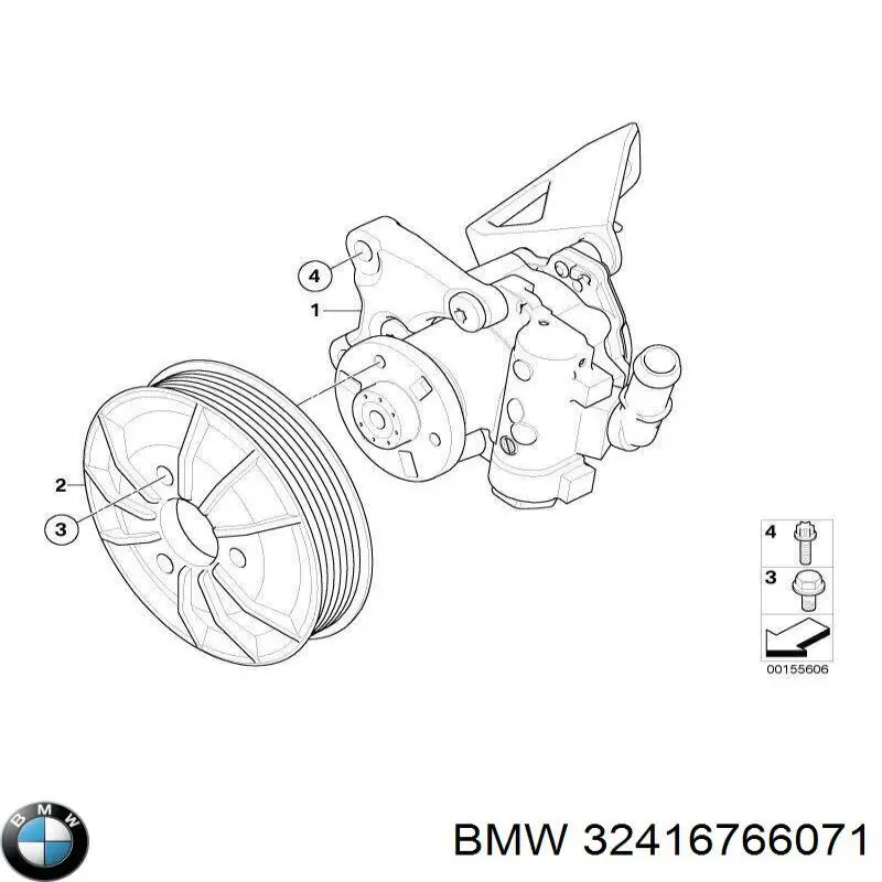 32416766071 BMW bomba de dirección