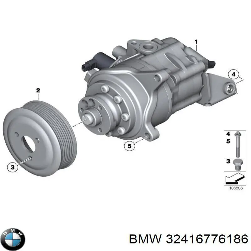 Bomba de dirección asistida  BMW 32416776186 precio, desde 256,52 EUR
