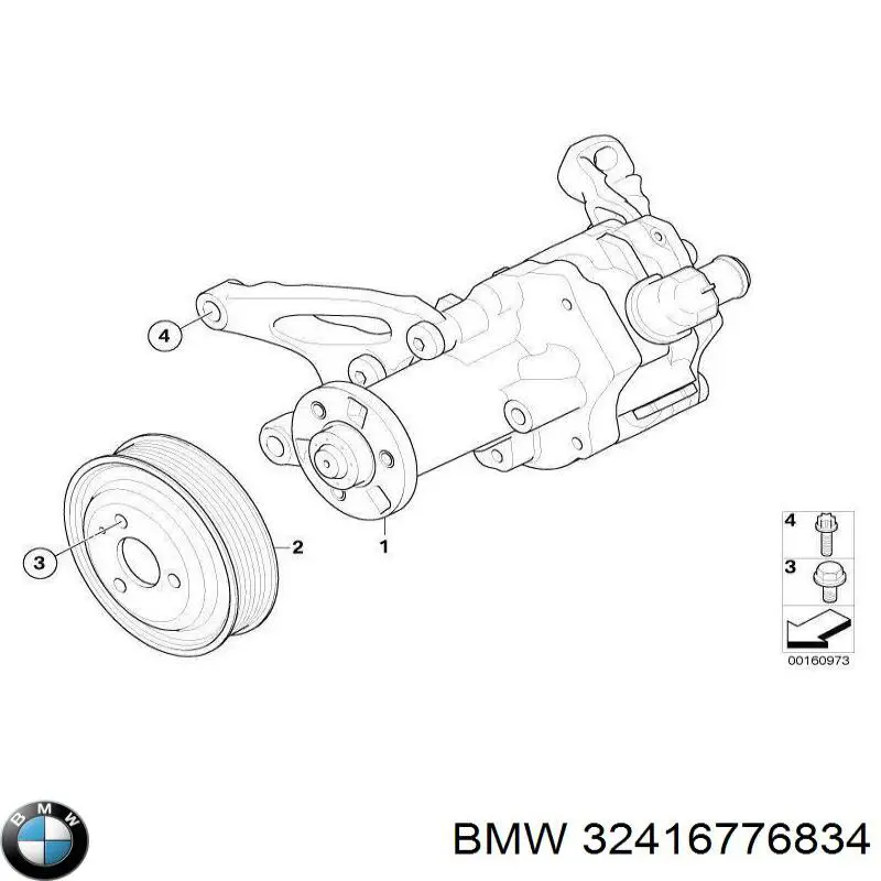 32416776834 BMW Bomba hidráulica de dirección