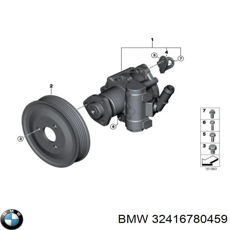 Bomba de dirección 32416780459 BMW