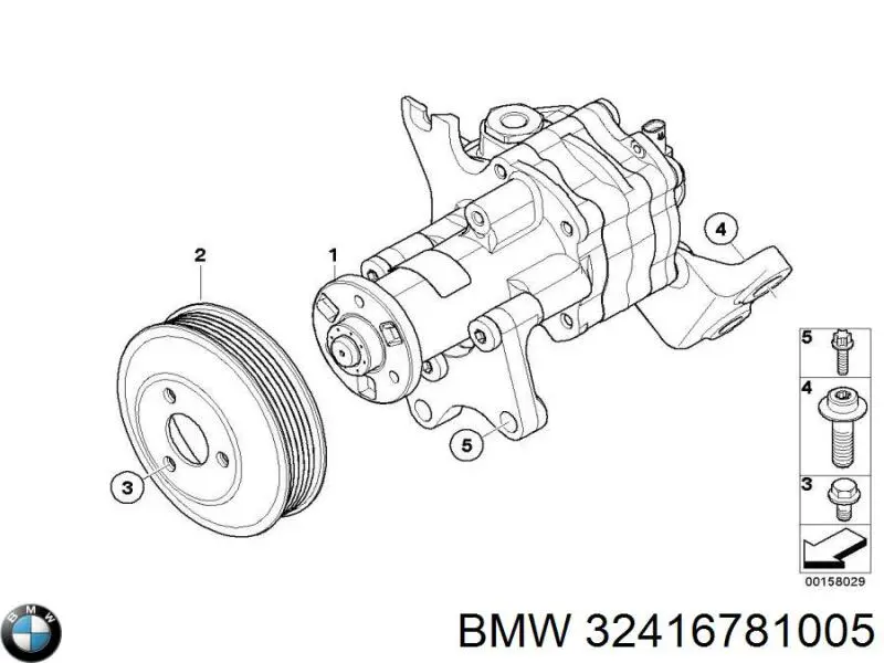 32416772130 BMW bomba hidráulica de dirección