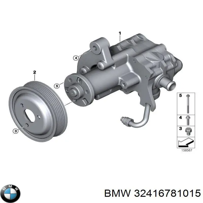32416781015 BMW Bomba hidráulica de dirección