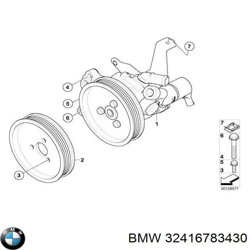 32414036428 BMW bomba de dirección