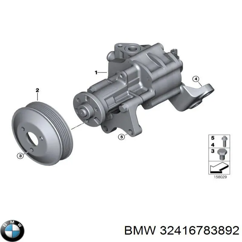 32416783892 BMW Bomba hidráulica de dirección