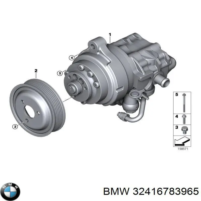 Bomba de dirección asistida  BMW 32416781022 precio, desde 1507,48 EUR