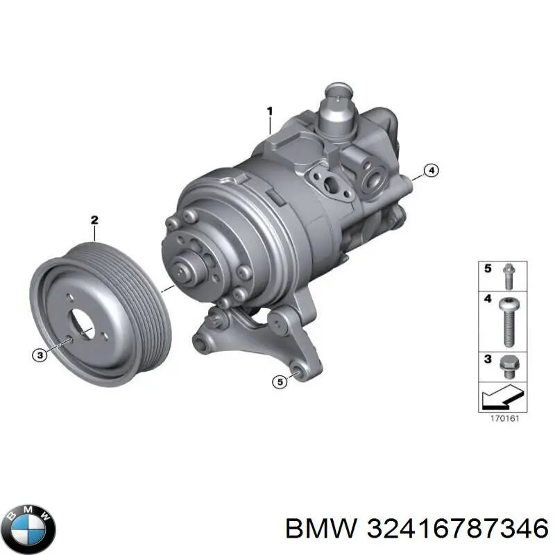 32416787346 BMW Bomba hidráulica de dirección