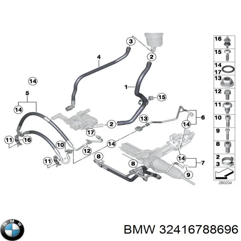 Comprar 32416788696 BMW Junta de tapa del tubo de llenado de aceite