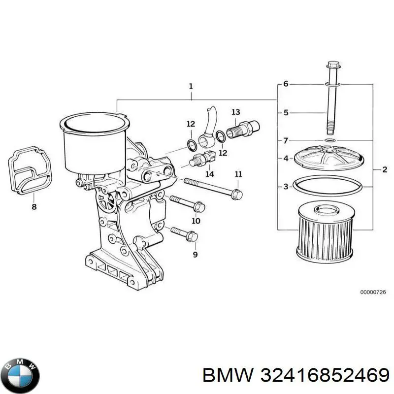 Comprar 32416852469 BMW Perno de tubo de alimentación de aceite de turbocompresor