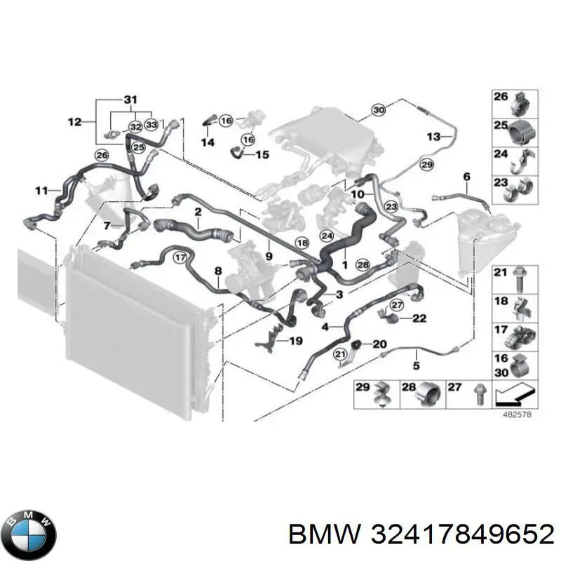  BMW 32417849652 precio, desde 5,16 EUR