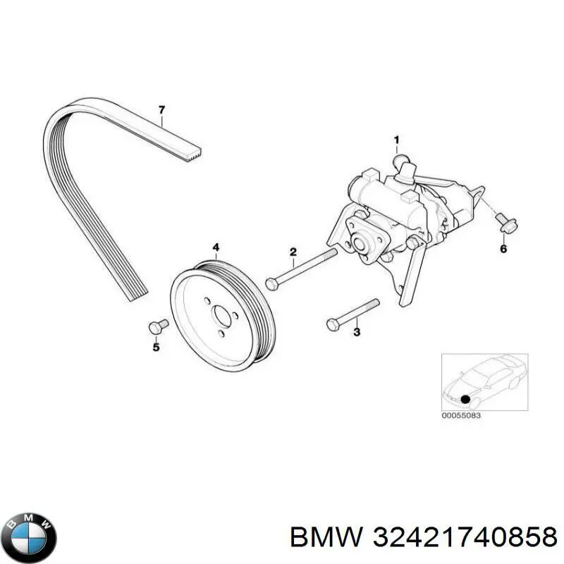 Polea de la bomba de dirección asistida BMW 32421740858 precio, desde 20,51 EUR