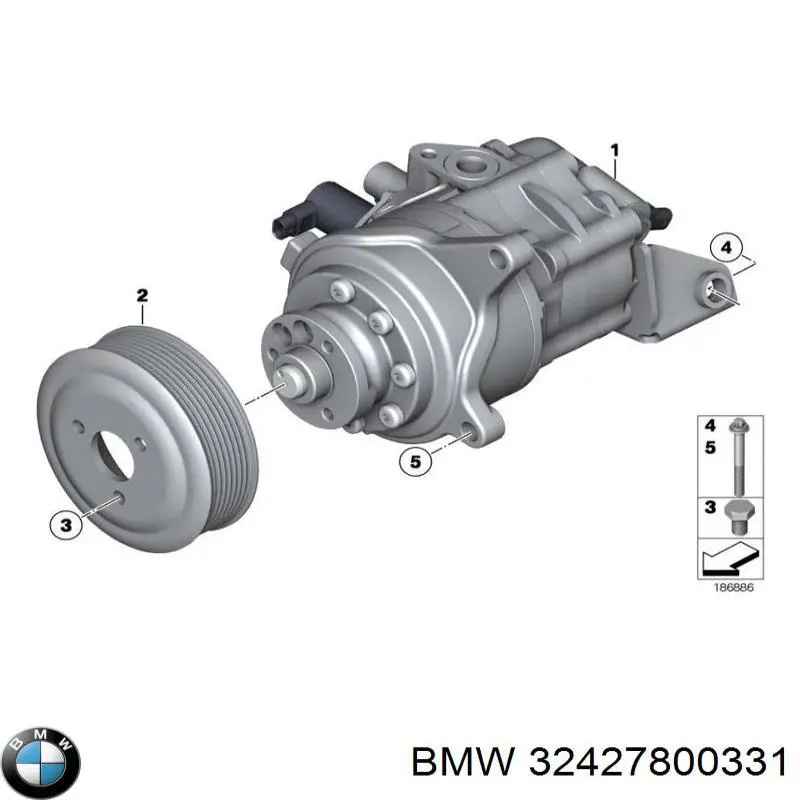 Polea de la bomba de dirección asistida BMW 32427800331 precio, desde 91,11 EUR