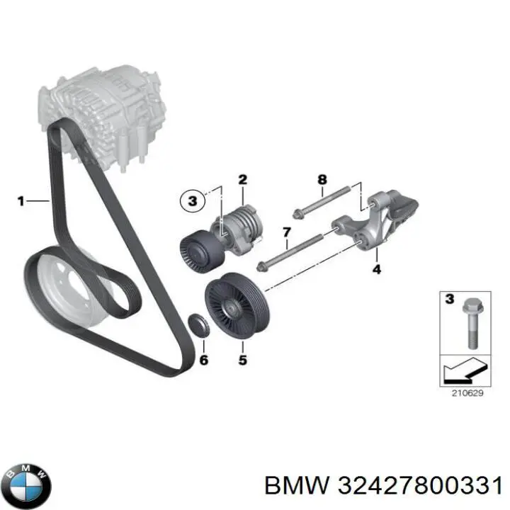 Comprar 32427800331 BMW Polea de la bomba de dirección asistida