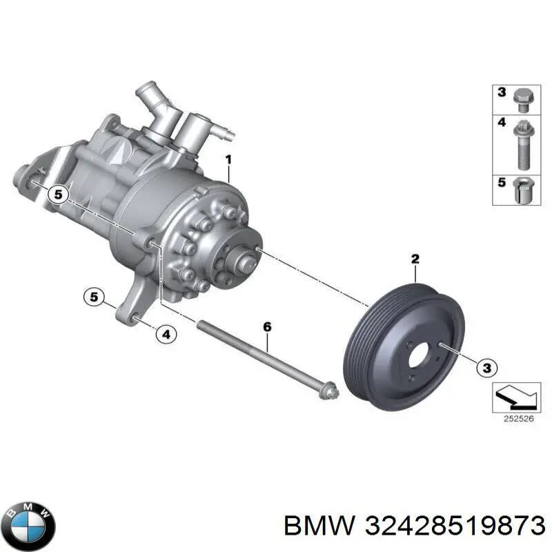 Polea de la bomba de agua BMW 32428519873 precio, desde 91,11 EUR