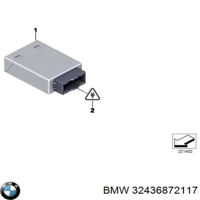 32436872117 BMW Módulo de control de la dirección