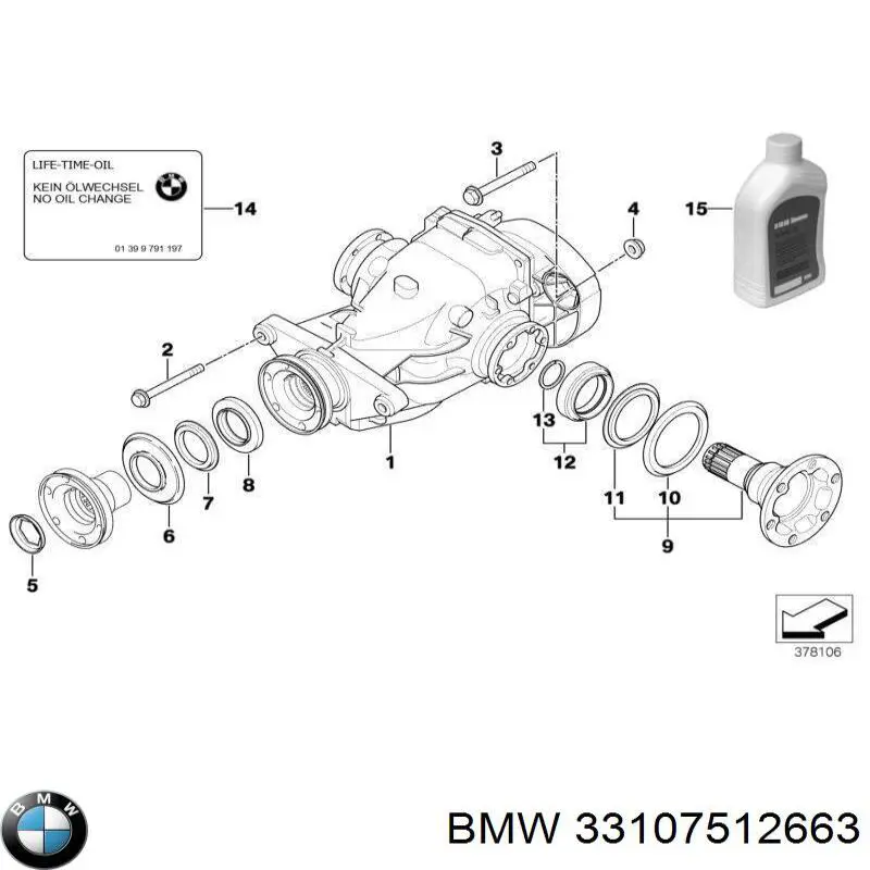 Grupo trasero BMW 33107512663 precio, desde 624,36 EUR