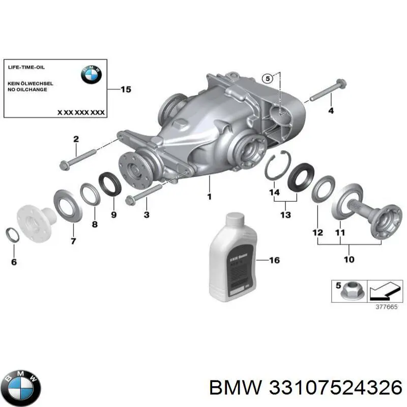 Comprar 33107524326 BMW Grupo trasero