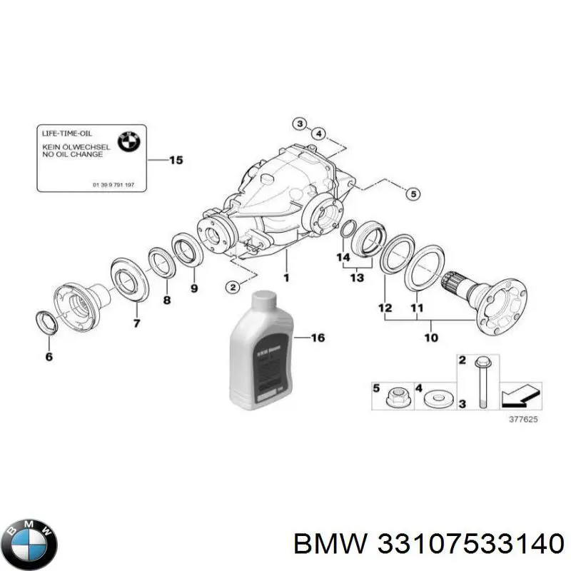 33107533140 BMW diferencial eje trasero