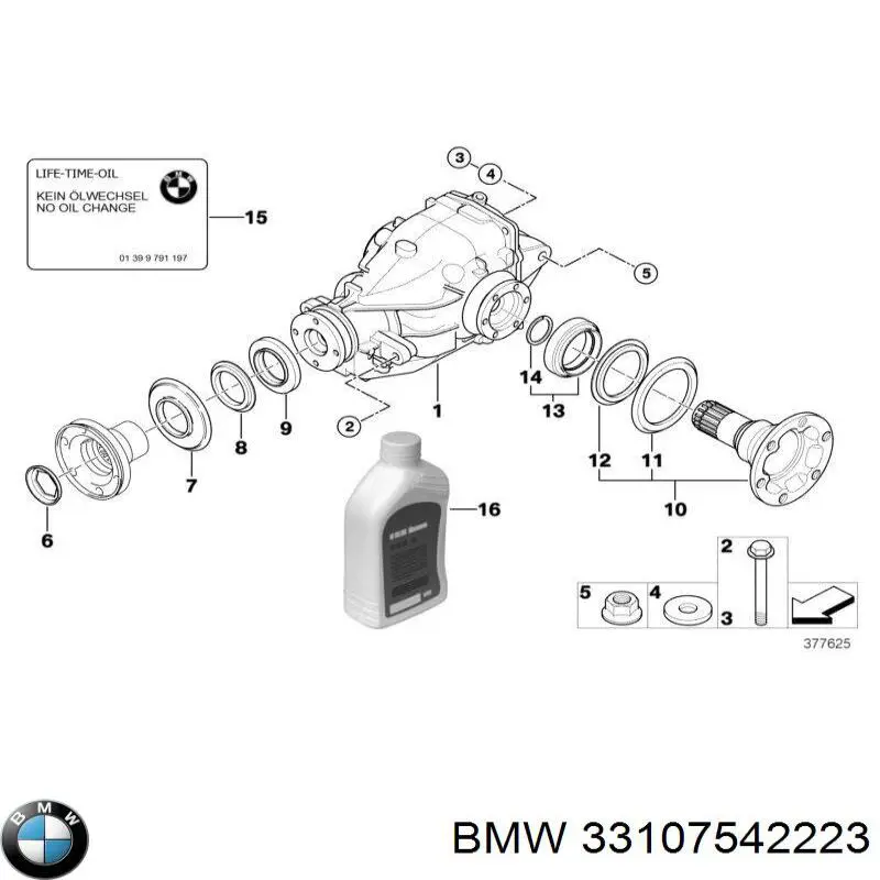 33107542223 BMW diferencial eje trasero