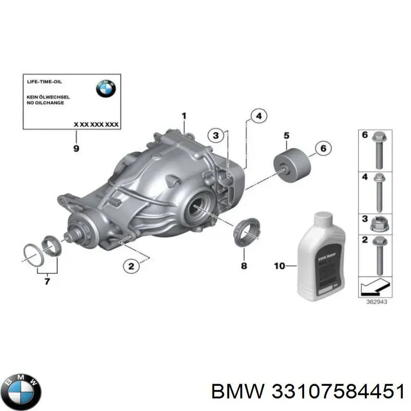 Grupo trasero BMW 33107584451 precio, desde 4090,06 EUR