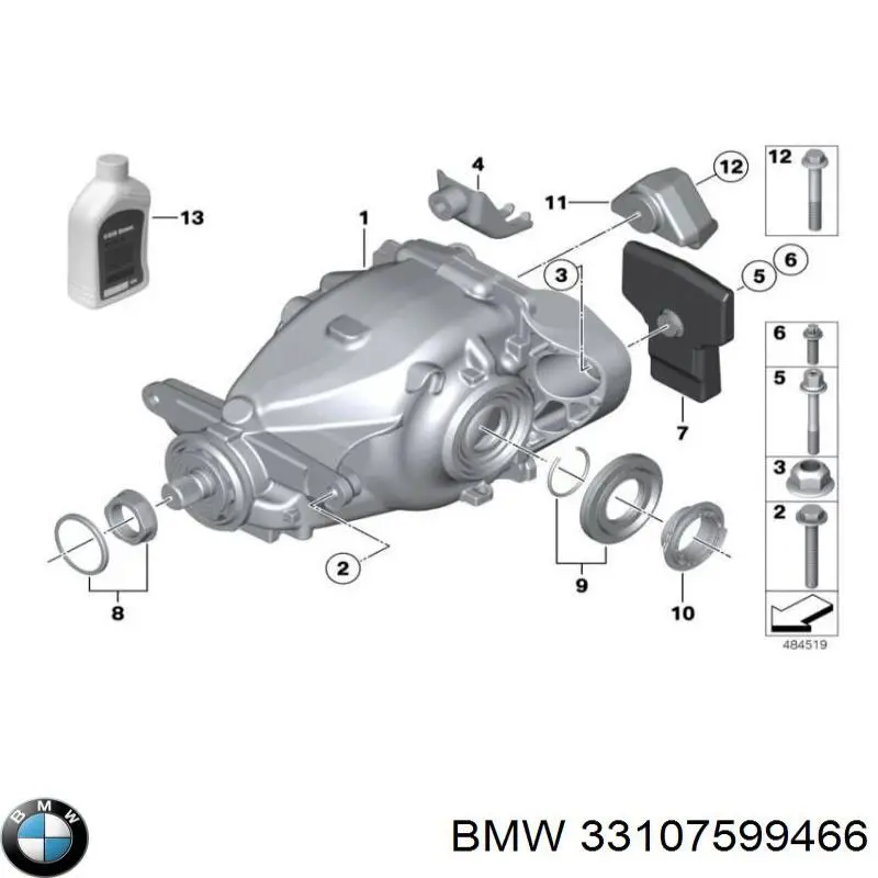 33107599466 BMW Grupo trasero