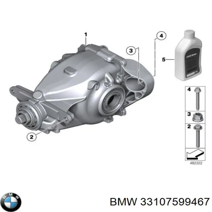 33107599467 BMW diferencial eje trasero