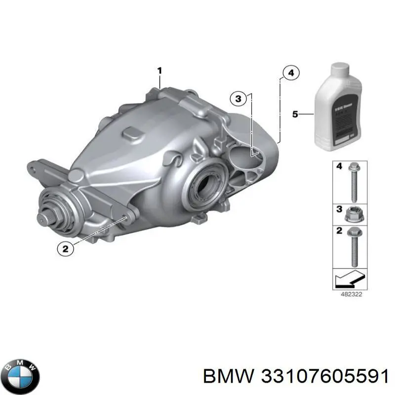 Eje trasero completo para BMW 2 (F23)