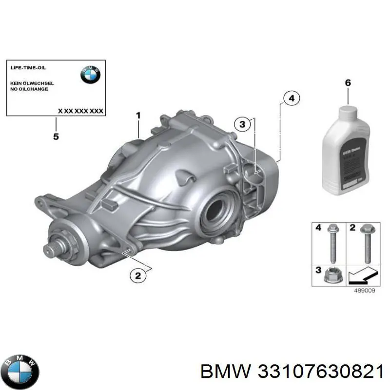 33107630821 BMW eje trasero completo