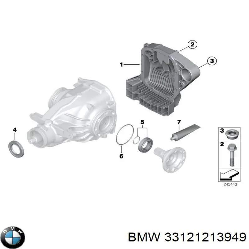 Retén del piñón del diferencial trasero BMW 33121213949 precio, desde 42,73 EUR