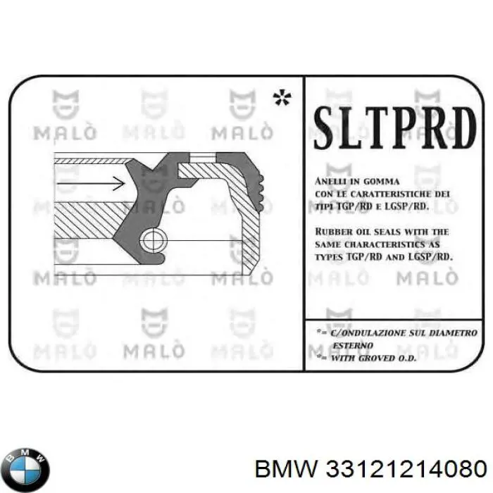 Comprar 33121214080 BMW Retén del diferencial del eje trasero