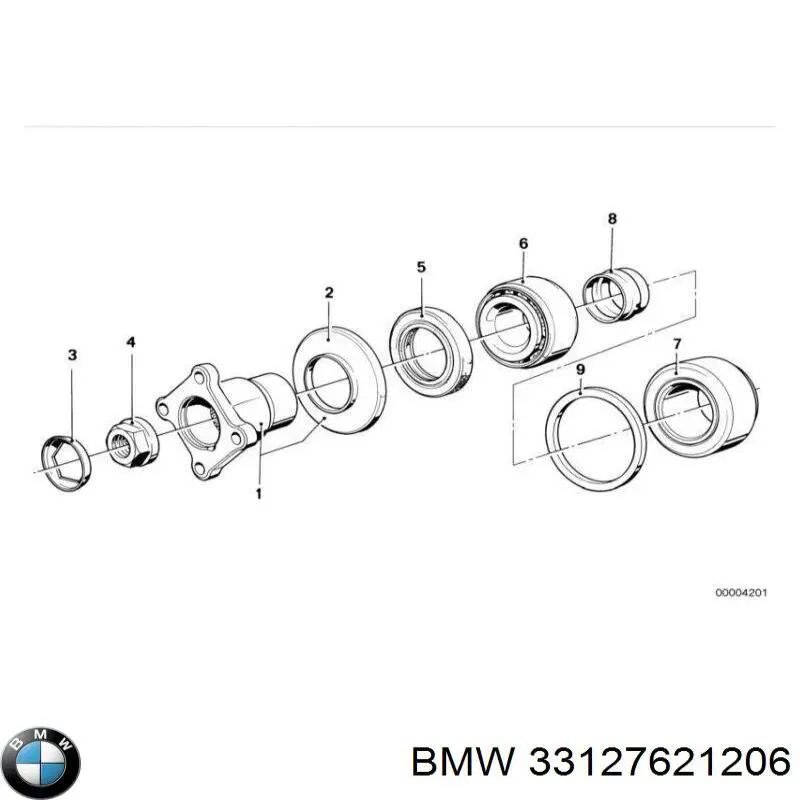 Comprar 33127621206 BMW Retén del piñón del diferencial trasero