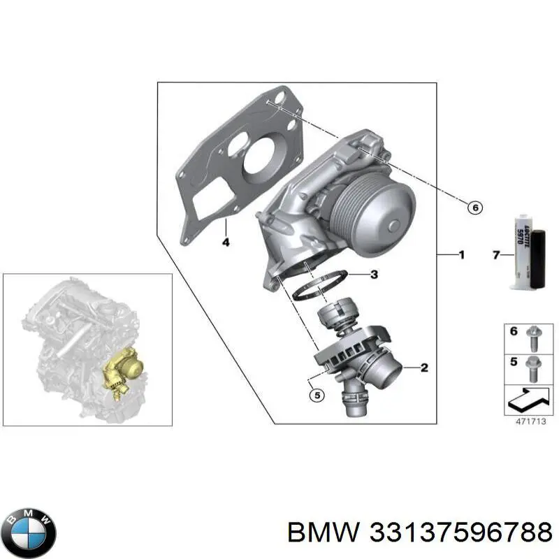 33137596788 BMW Retén del diferencial del eje trasero