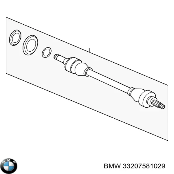 Árbol de transmisión trasero izquierdo para BMW 5 (F10)