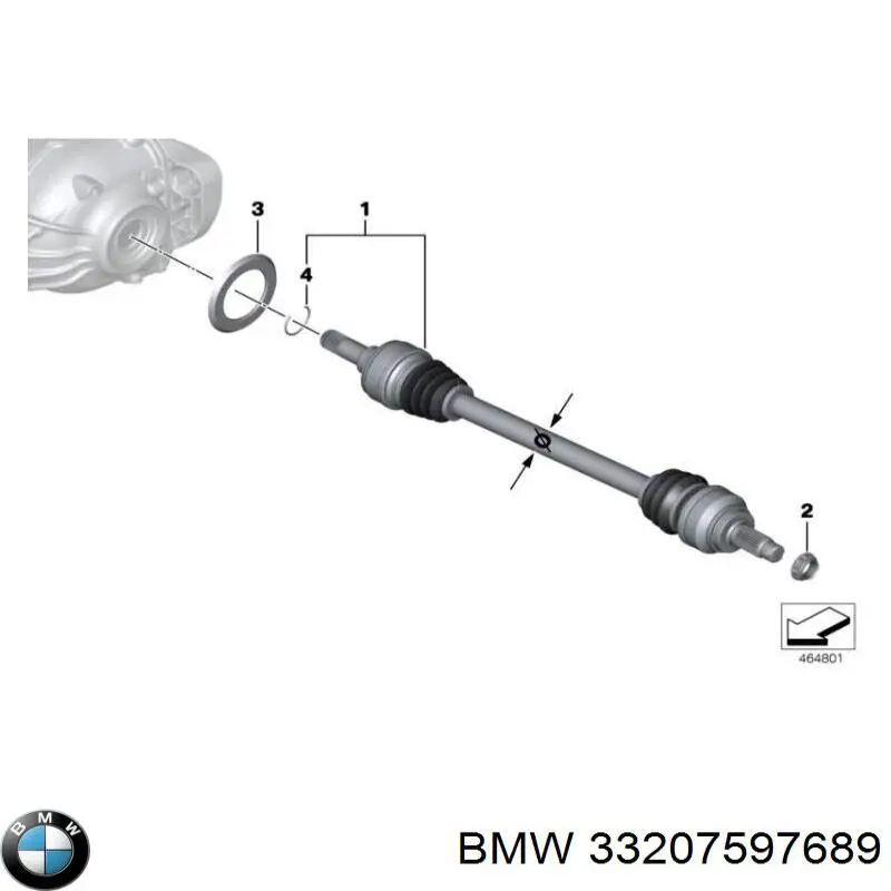 Árbol de transmisión trasero izquierdo para Honda Accord (CL, CM)