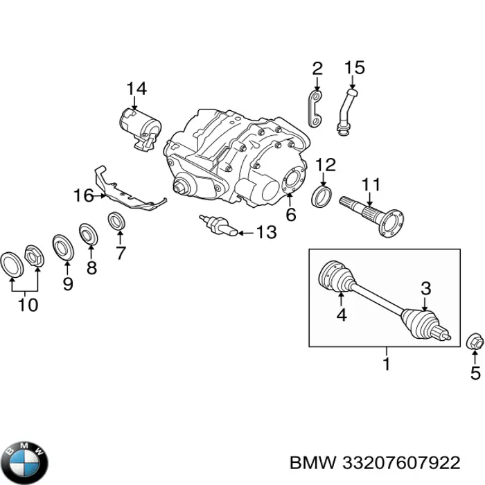 Semieje 33207607922 BMW