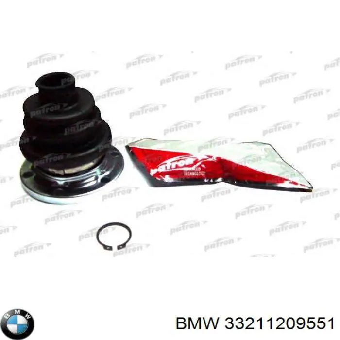 33211209551 BMW fuelle, árbol de transmisión trasero exterior