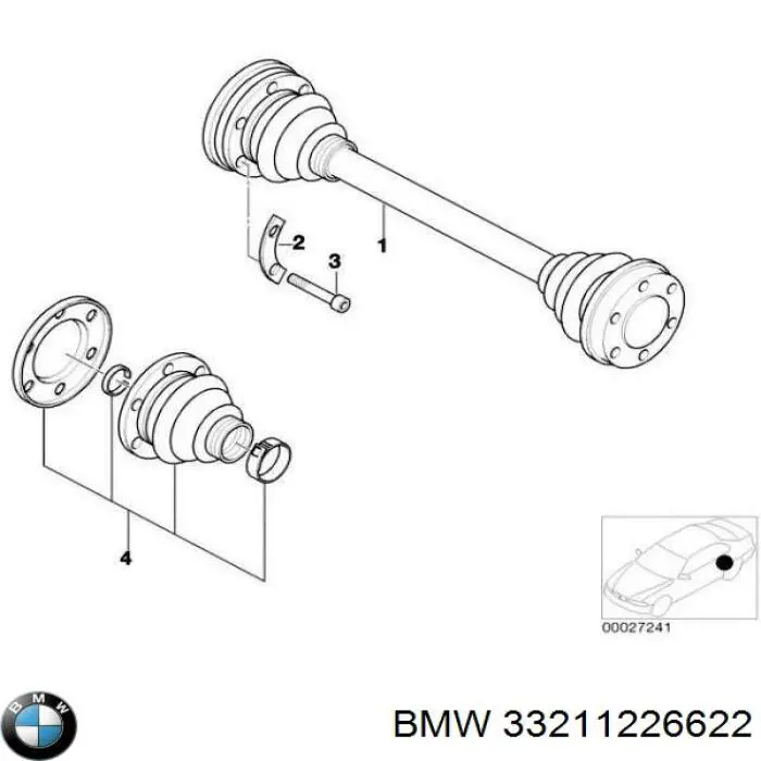 Comprar 33211226622 BMW Semieje