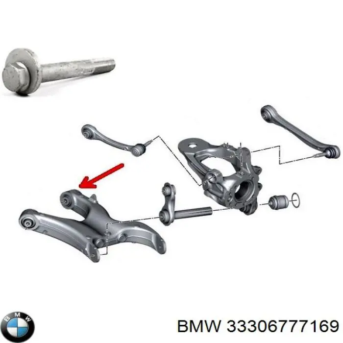 Comprar 33306777169 BMW Perno interior del brazo de caída trasero