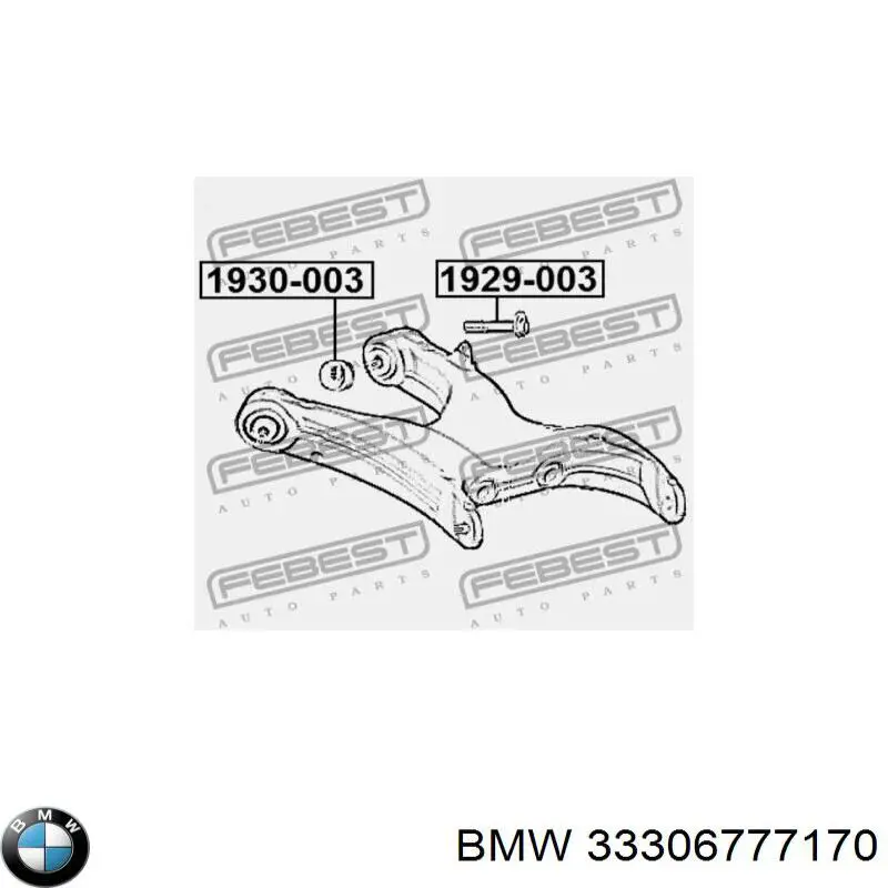 Arandela del perno de fijación del brazo delantero inferior BMW 33306777170 precio, desde 3,60 EUR