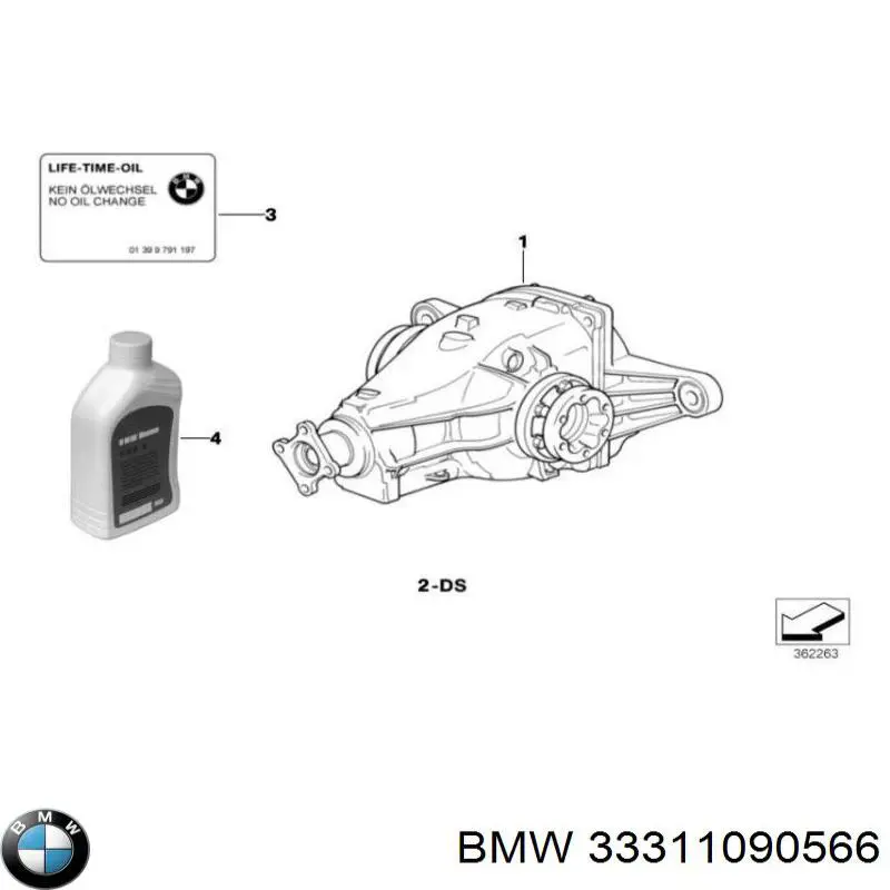 33311136325 BMW subchasis trasero soporte motor